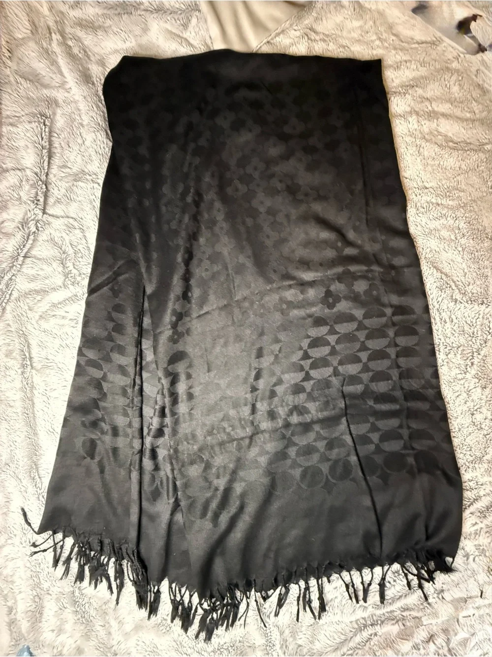 Black Scarf Shawl
